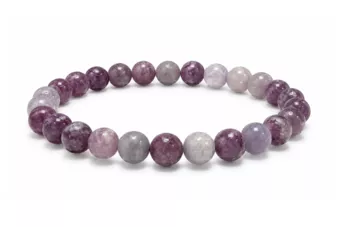 Bracelet Lépidolite A perles 6mm
