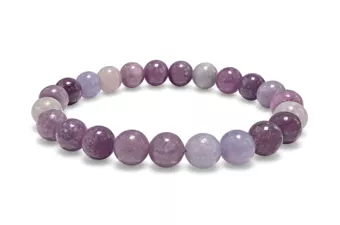 Bracelet Lépidolite A Perles 8 mm