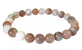 Bracelet Pierre de Lune Multicolore AA perles 7.5-8.5mm