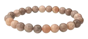 Bracelet Pierre de Lune Brune A perles 8-9mm