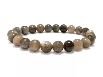 Bracelet Pierre de Lune Noire A+ perles 8-9mm