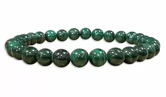 Bracelet Malachite A perles 6.5-7.5mm