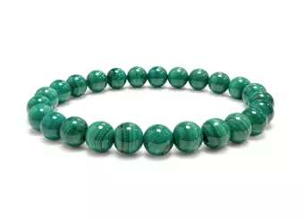Bracelet Malachite Claire AA Perles 6-7 mm