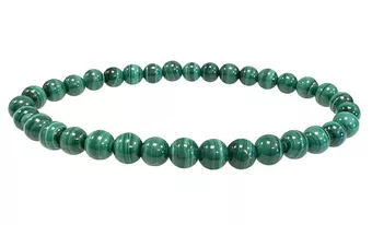 Bracelet Malachite Claire AAA perles 6-7mm