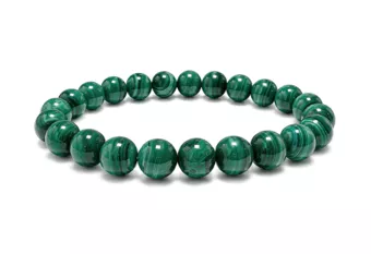 Bracelet Malachite Claire AA Perles 8-9 mm