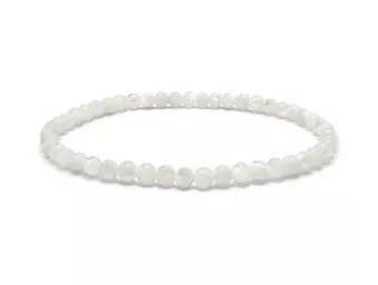 Bracelet Nacre Blanche A Perles 4 mm