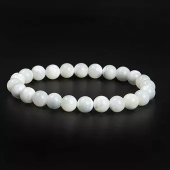 Bracelet Nacre blanche A perles 8mm