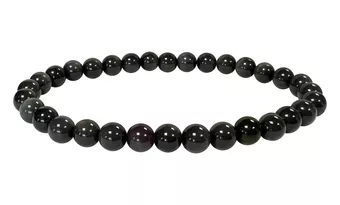 Bracelet Obsidienne Œil Céleste Rainbow AA perles 6mm