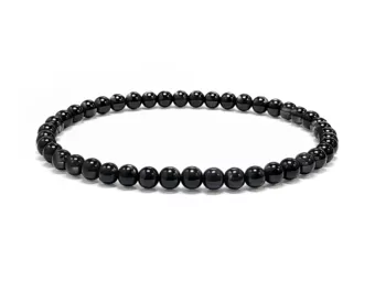Bracelet Onyx A perles 4mm