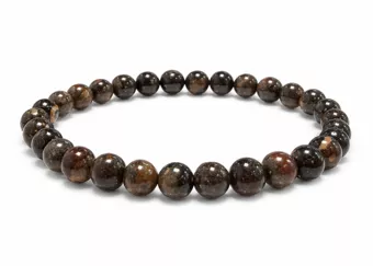 Bracelet Opale Noire AB perles 6-7mm