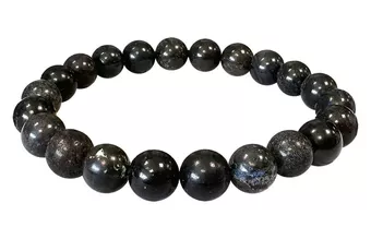 Bracelet Opale Noire AB perles 8-9mm