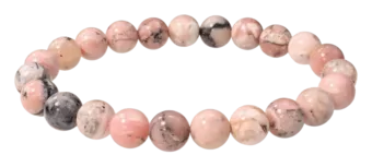 Bracelet Opale Rose AB perles 8-9mm