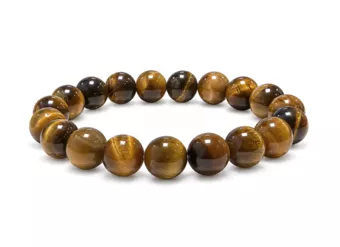 Bracelet Oeil de Tigre A Perles 10 mm