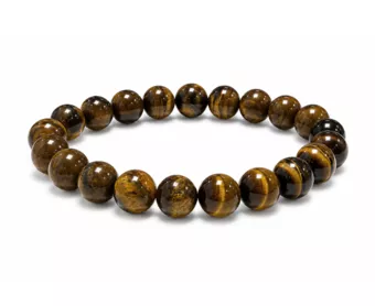 Bracelet Oeil de Tigre AB Perles 12 mm
