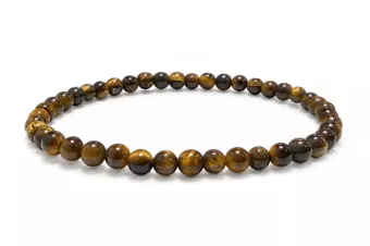 Bracelet en Oeil de Tigre A Perles 4 mm