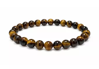 Bracelet en Oeil de Tigre AA Perles 6 mm