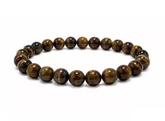 Bracelet en Oeil de Tigre AB Perles 8 mm
