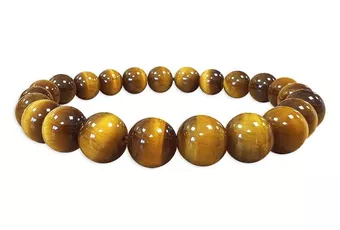 Bracelet en Oeil de Tigre AAA Perles 8 mm