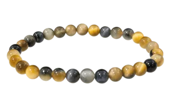 Oeil de Tigre Doré A perles 6mm