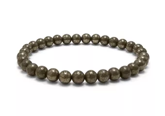 Bracelet Pyrite A perles 6mm