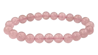 Bracelet Quartz Fraise Hematoide A perles 8mm