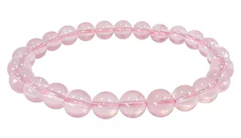 Bracelet Quartz Rose AA+ perles 8-9mm