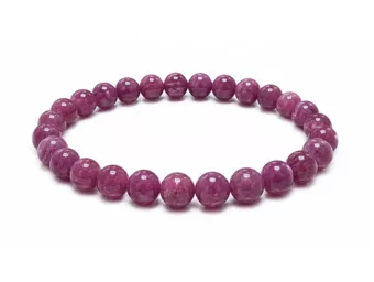 Bracelet Rubis AAAA perles 5-6mm