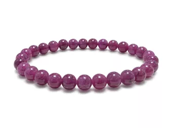 Bracelet Rubis AAAA perles 6-7mm
