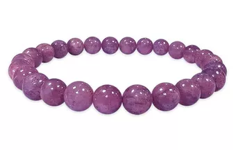 Bracelet Rubis AAAA perles 7-8mm