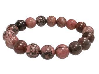 Bracelet Rhodonite A perles 10mm