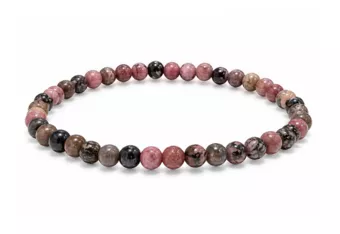 Bracelet Rhodonite A perles 4mm