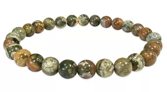 Bracelet Rhyolite A perles 6-7mm