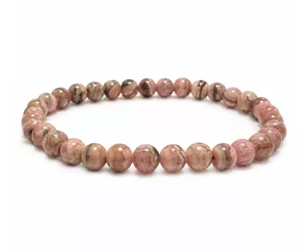 Bracelet Rhodochrosite Argentine A perles 5-6mm
