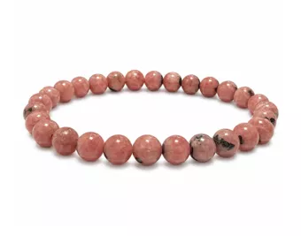 Bracelet Rhodochrosite Argentine AA perles 6-7mm