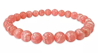 Bracelet Rhodochrosite Argentine AAA perles 6-7mm