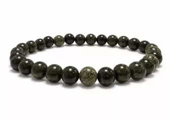 Bracelet Serpentine Pérou AB perles 6-7mm