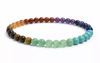 Bracelet 7 Chakras A Perles 4mm