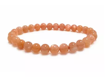 Bracelet Pierre de Soleil à Aventurescence Cuivrée AAA perles 6-7mm