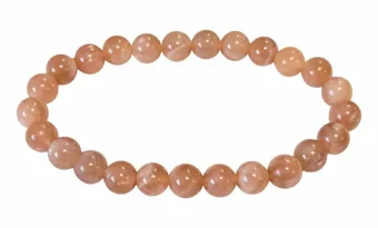Bracelet Pierre de Soleil perles 8-9mm