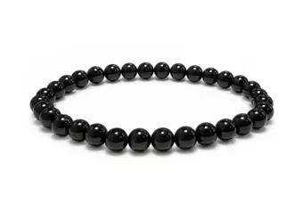 Bracelet Tourmaline Noire A perles 5.5-6.5mm