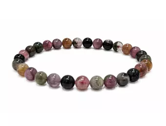 Bracelet Tourmaline Multicolore AA Perles 6-6,5 mm