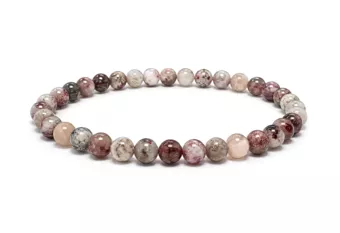 Bracelet Tourmaline Rose A Perles 5-6 mm