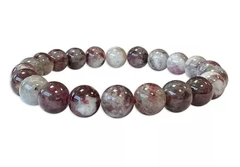 Bracelet Tourmaline Rose A perles 8mm