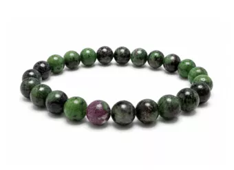 Bracelet Rubis Zoïsite A Perles 8-9 mm
