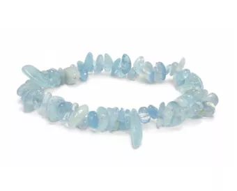 Bracelet Chips Aigue-Marine A+ 5-8mm