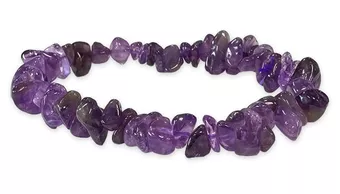 Bracelet Chips en Améthyste d’Uruguay AA 5-8mm