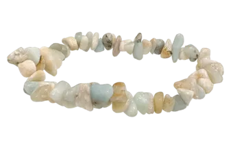 Bracelet Amazonite Multicolore chips 5-8mm 18cm