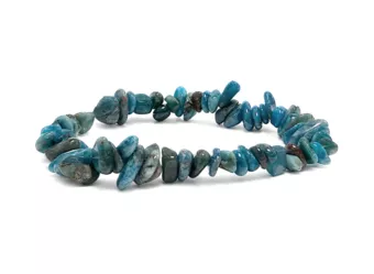 Bracelet Chips Apatite Bleue A 5-8mm