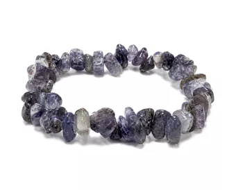 Bracelet Chips en Cordiérite Iolite A 5-8mm
