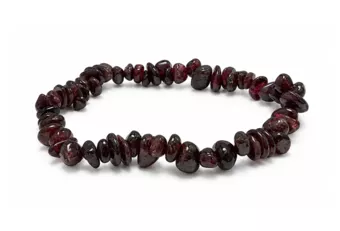 Bracelet Chips Grenat Rouge A 5-8mm